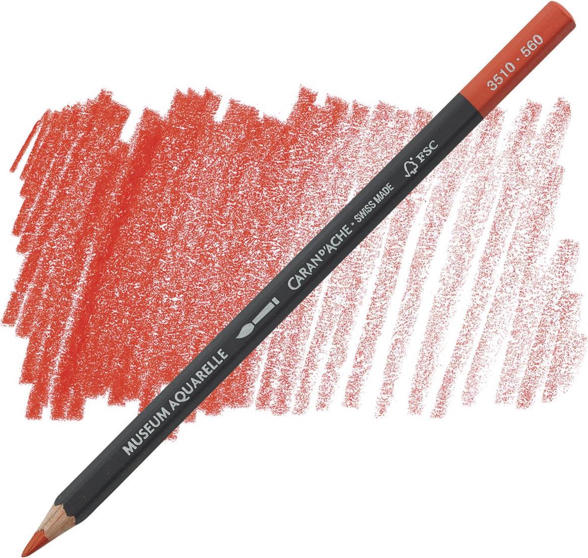 Caran dache Museum Aquarelle Potlood - Light Cadmium Red (560)